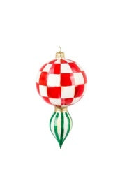 Check it Out Drop Glass Ornament