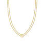 EMILIE MULTI STRAND NECKLACE GOLD IRIDESCENT DRUSY