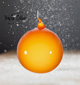 6" Sufmoon Bubblegum Glass Ball Ornament