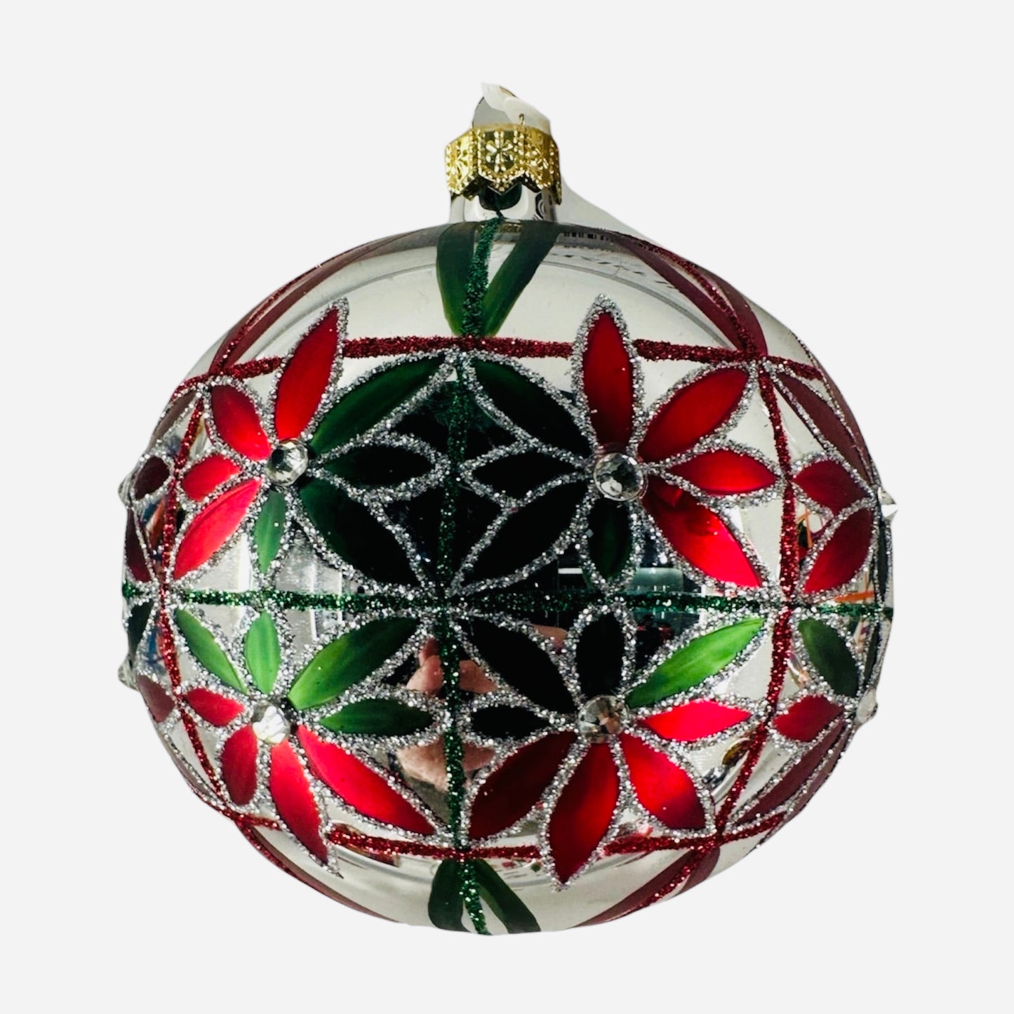 Bauble with Flowers - Made in Poland