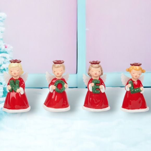 Angel Choir Candle Holders - Set of 4