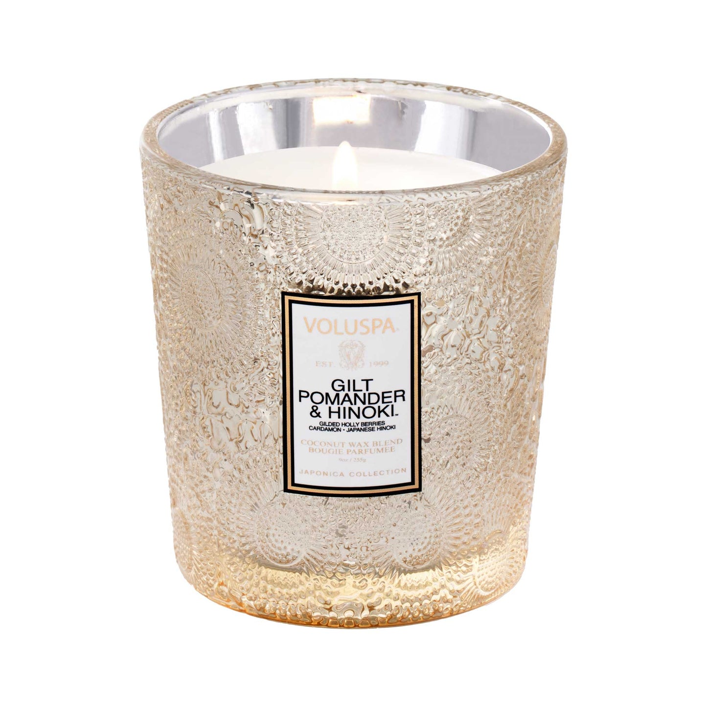 Gilt Honoki & Pomander Classic Jar Candle