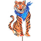 Blue Bandana Tiger by The Round Top Collection