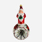 Santa on Ball - Poinsettia - Made in Poland