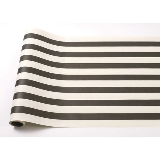 BLACK CLASSIC STRIPE RUNNER - 20" X 25'