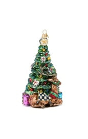 Holiday Forest Tree Glass Ornament