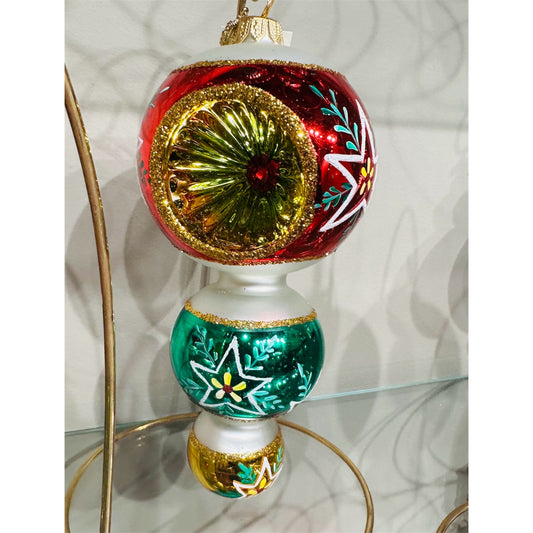 Huras Family Glass Merry and Bright Stars Aplenty - 8"