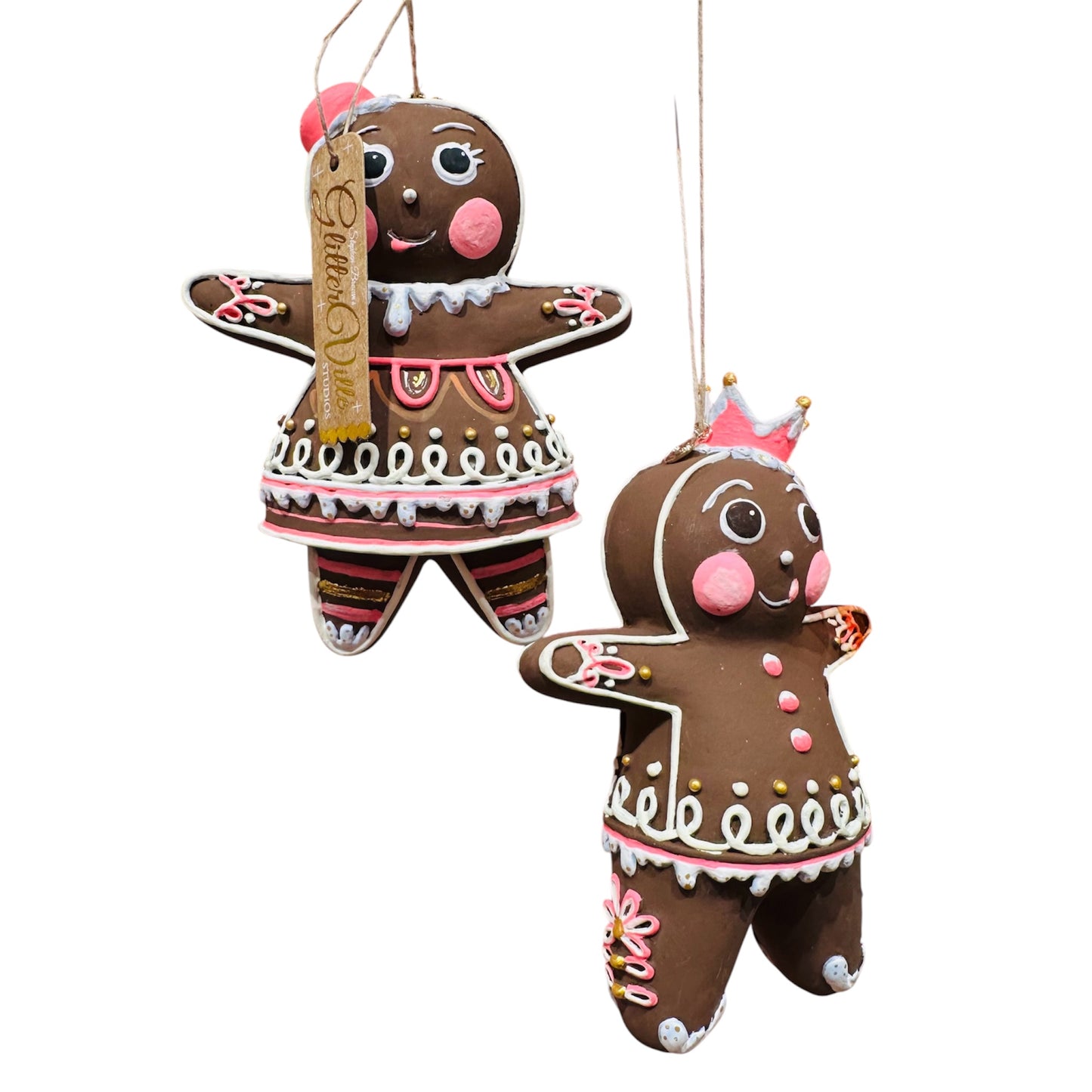 The Gingers - Dippsy and Dough - 5" Ornament - Set of 2