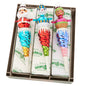 Shiny Brite Christmas Confetti Santa Icicles - 7" - 3 Count