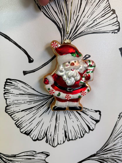 SANTA OR SNOWMAN COOKIE ORNAMENT