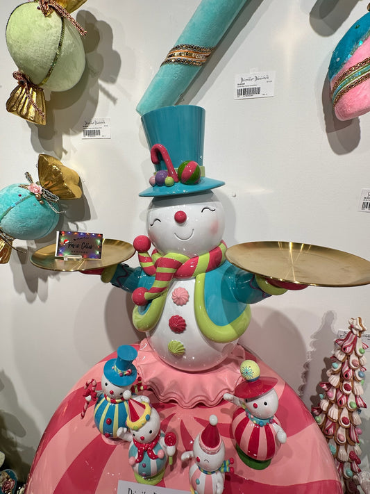 Snowman w/Serving Trays