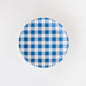 Blue Gingham Plate, St/4, Melamine, 9"