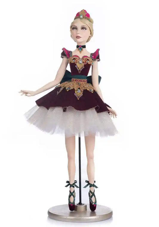 Katherine's Collection Sugar Plum Ballerina Standing Doll