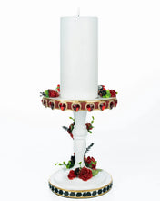 Load image into Gallery viewer, Katherine&#39;s Collection Tiny Alice Pillar Candle – Red