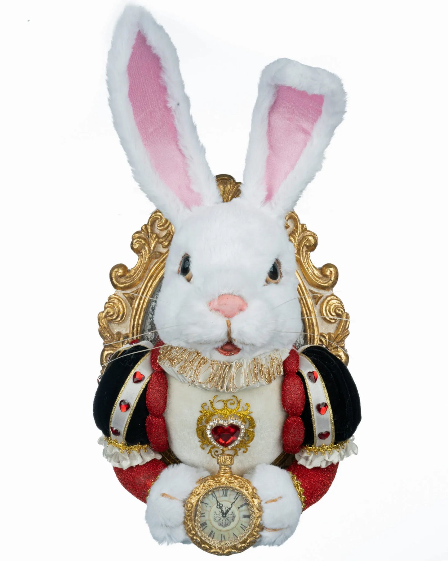 Katherine's Collection White Rabbit Door Knocker – Red