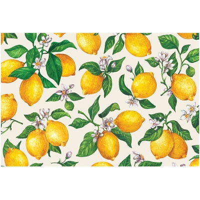 Lemons Placemat - Pad of 24 Sheets
