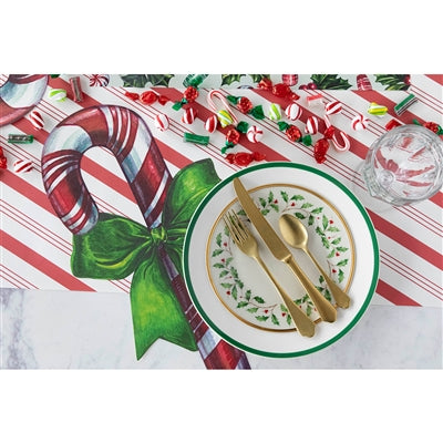 DIE-CUT CANDY CANE PLACEMAT - 12 SHEETS