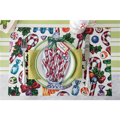 CANDY CANE SHOPPE PLACEMAT - PAD OF 24 SHEETS