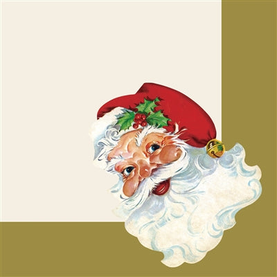 SANTA COCKTAIL NAPKIN - PACK OF 20