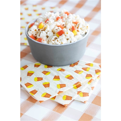 CANDY CORN COCKTAIL NAPKIN - PACK OF 20