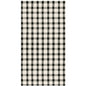 Black Painted Check Guest Napkin - pack of 16