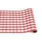 RED PAINTED CHECK RUNNER - 20" X 25'