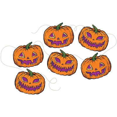 Jack-o-Lantern Bunting - set of 6