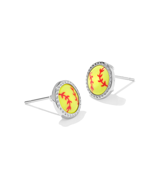 Kendra Scott Softball Earring Silver