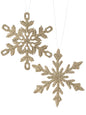 JEWEL BEADED SNOWFLAKE ORNAMENT