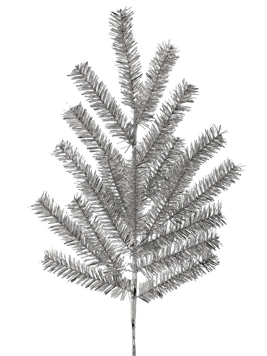 SILVER RETRO TINSEL SPRAY