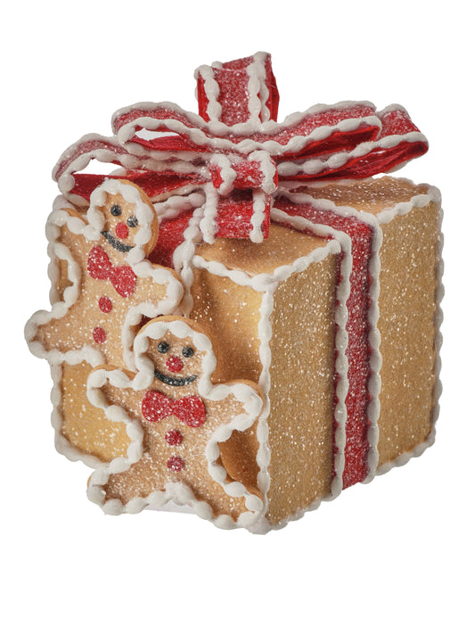 GINGERBREAD GIFT BOX ORNAMENT