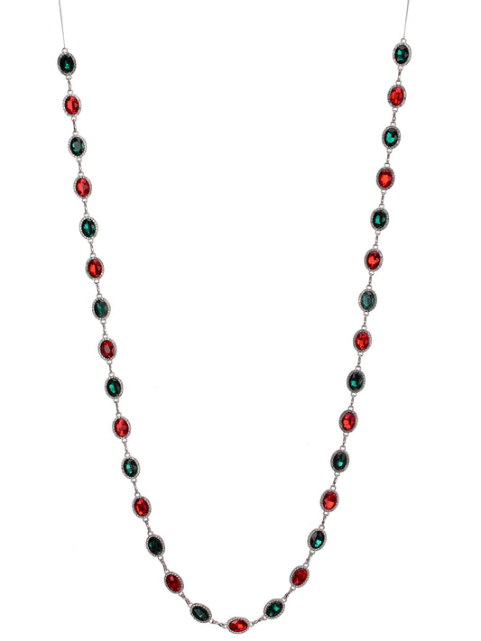 JEWEL GARLAND RED AND GREEN