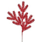 Red Sequin Glitter Spruce Spray