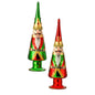 12.5" GLASS SOLDIER FINIAL TREE 2/AST