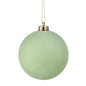 120MM VP FLOCKED BALL ORNAMENT BX/3