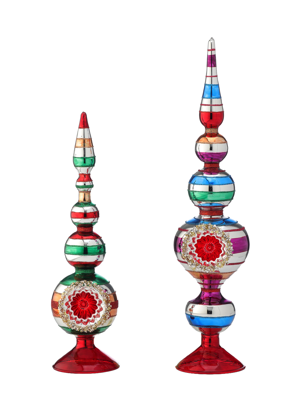 GLASS REFLECTOR TABLE FINIAL Set/2
