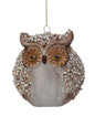 6" MERCURY GLS W/JEWEL OWL ORNAMENT