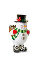 Mackenzie-Childs Cozy Christmas Snowman Planter