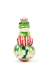 Check it Out Mr. Jingles Glass Ornament