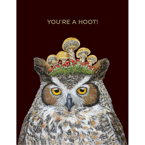 Hoot Owl Card with foil