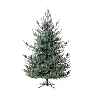 Blue Spruce Christmas Tree - 7.5' - Color Changing LED Lights