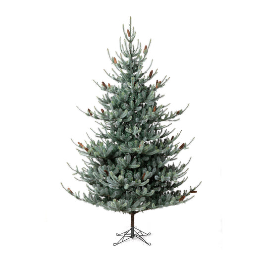 Blue Spruce Christmas Tree - 9' - Warm White LED Lights