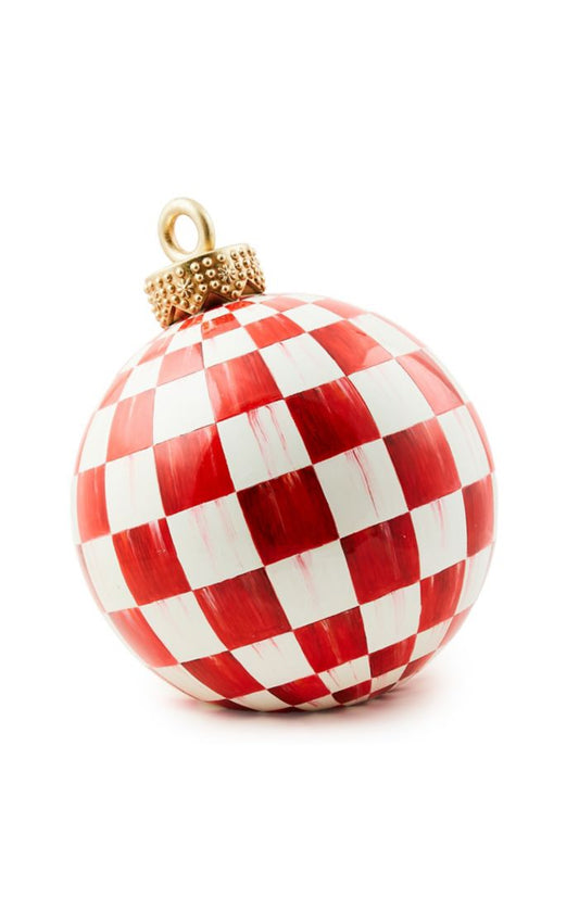 Mackenzie-Childs Red Check Tabletop Ornament