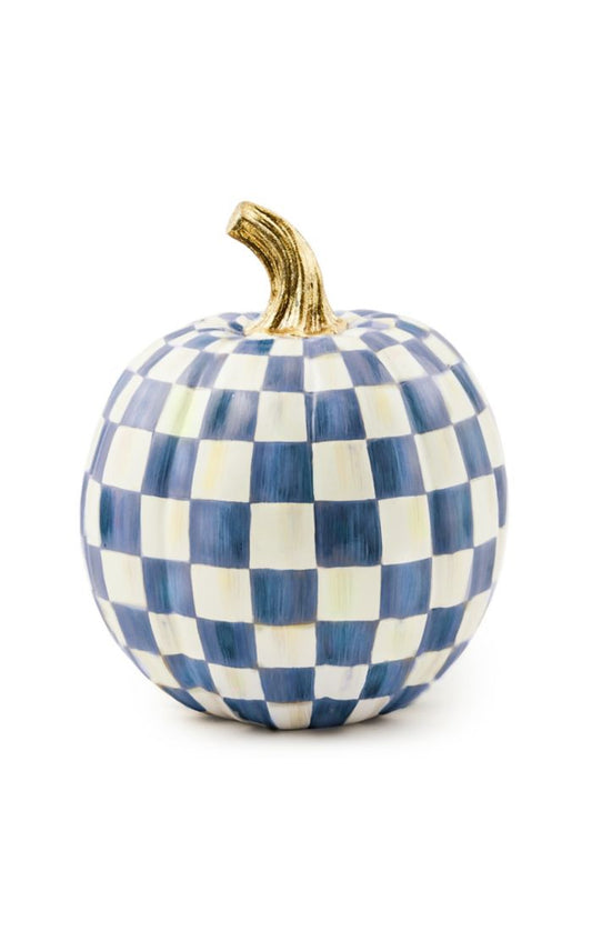 Mackenzie-Childs Royal Check Small Pumpkin