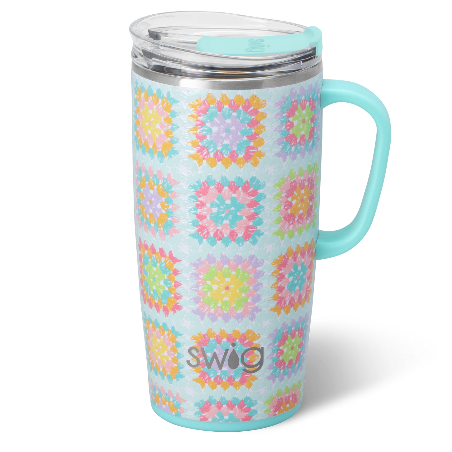 Granny Squares Travel Mug 22oz