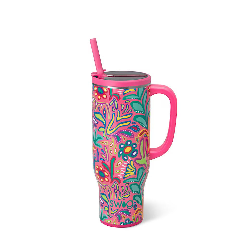 Swig Life Flora Rosa Mega Mug 30oz