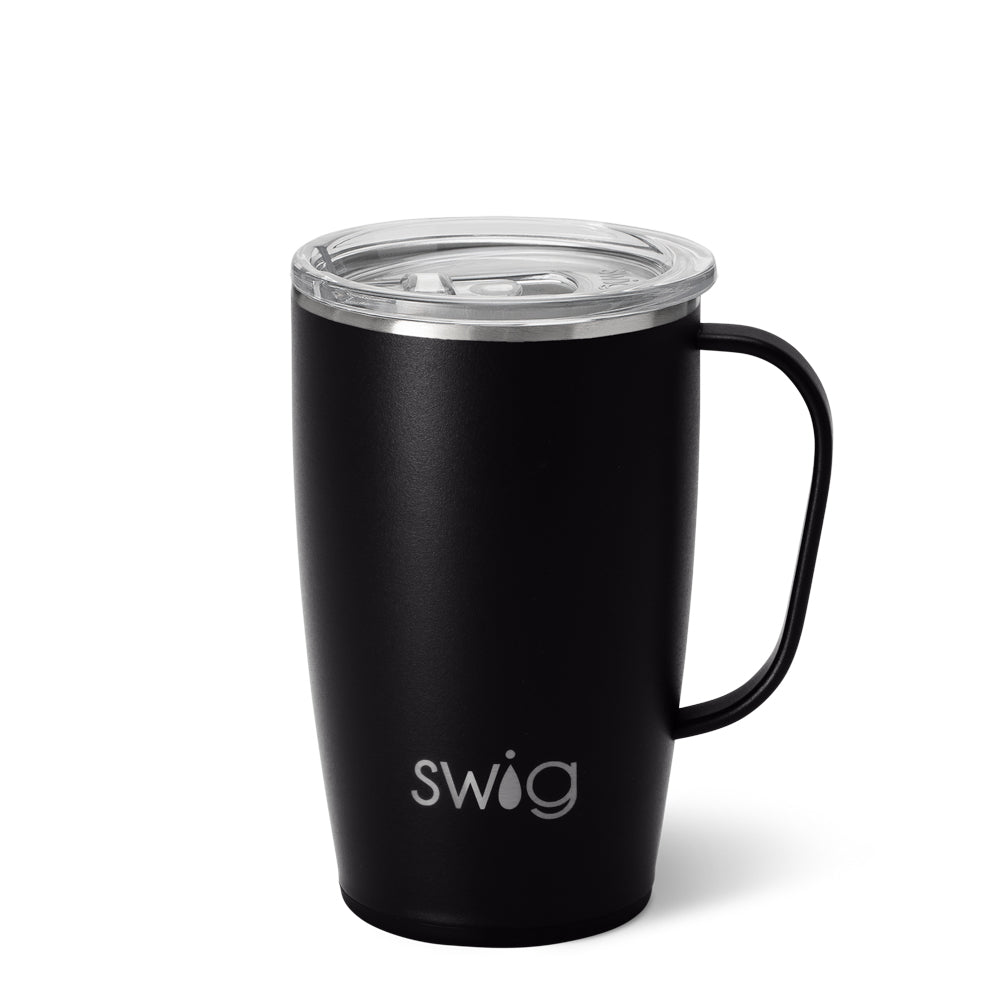 Swig Life Black Travel Mug (18oz)