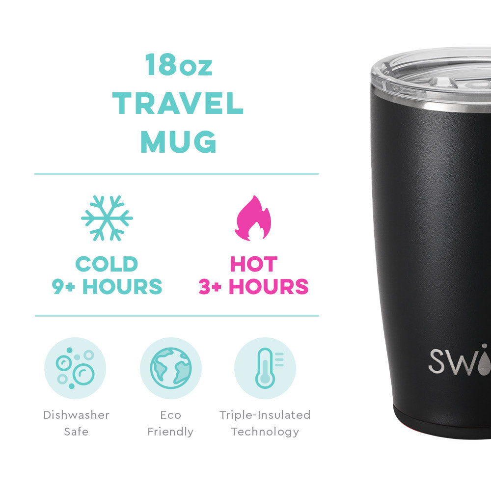 Swig Life Black Travel Mug (18oz)