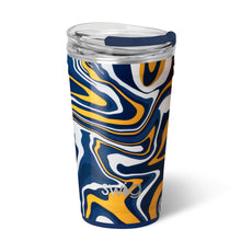 Load image into Gallery viewer, Fanzone Navy + Yellow Swig Life Party Cup (24oz)