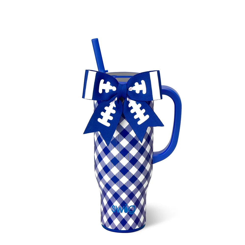 Gameday Gingham Royal + White Mega Mug 30oz (Copy)